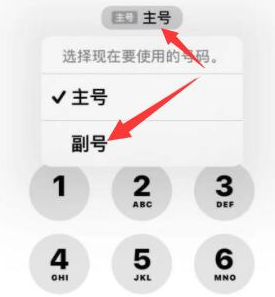 梅河口苹果14维修店分享iPhone 14 Pro Max使用副卡打电话的方法 