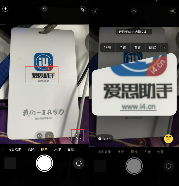 梅河口苹果手机维修分享升级iOS 16后如何通过相机翻译文本 