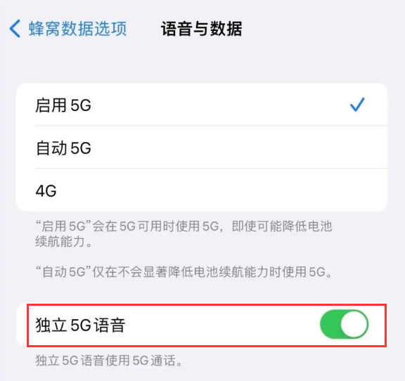 梅河口苹果14维修分享iPhone 14 Pro如何开启VoNR 